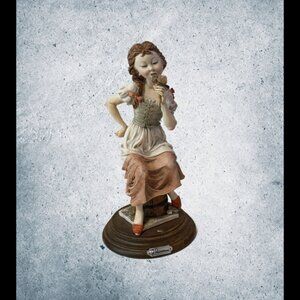 Vintage Giuseppe Armani Figurine Italy Sculpture Signed Ice Cream Capodimonte N